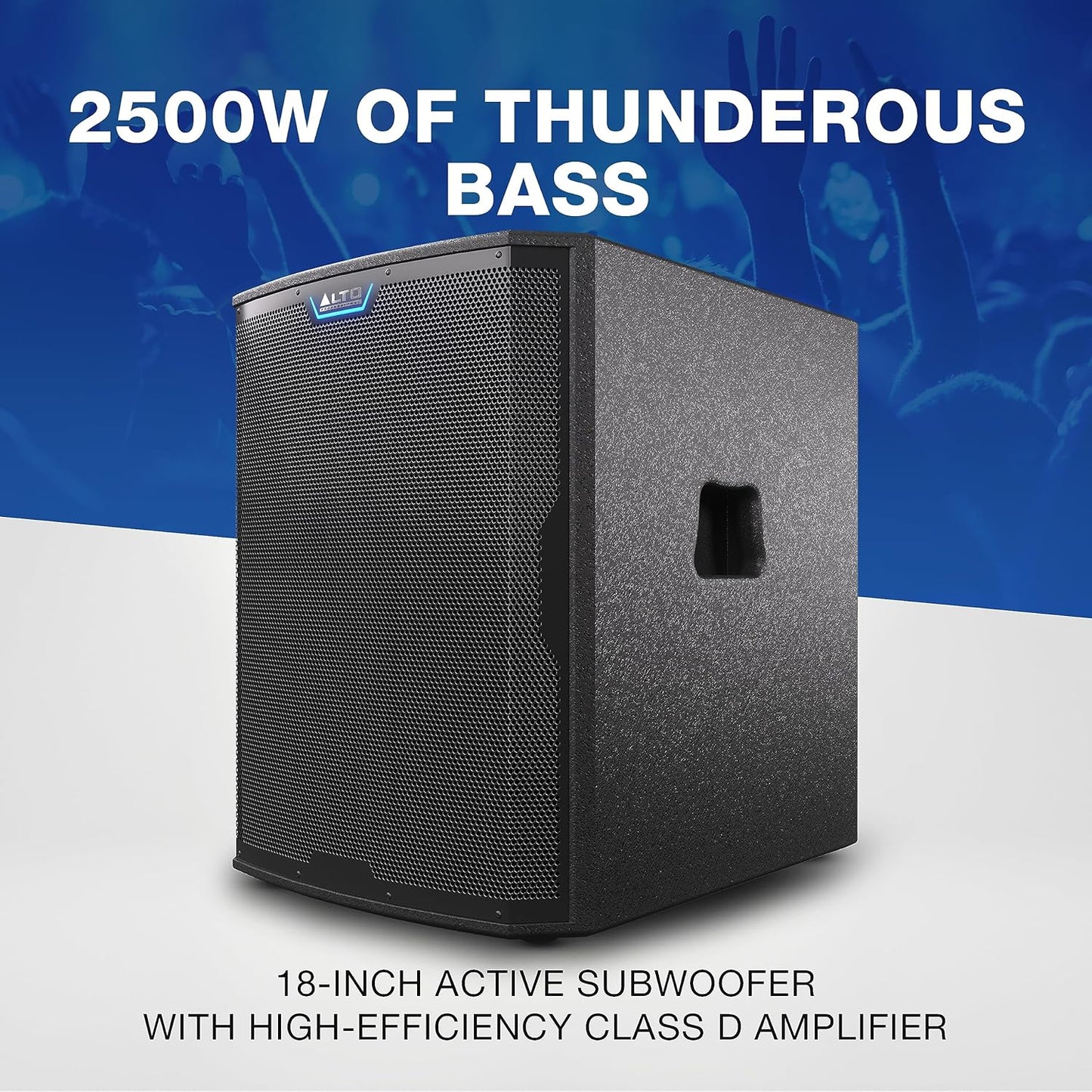 Alto Professional TS18S - 2500W 18-inch Subwoofer, Powered PA Speaker with 6 Selectable DSP Modes, Easy Setup, 137 dB, 3" Voice Coil, Superior Bass