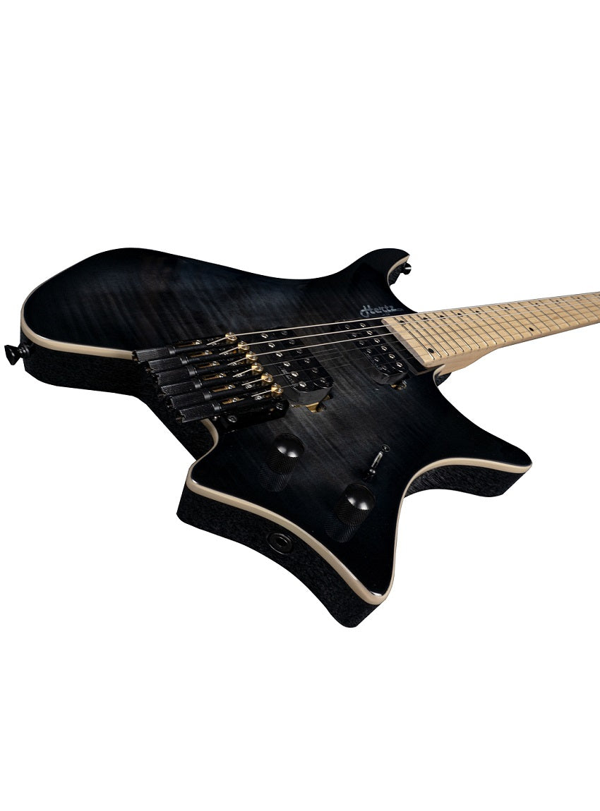 Hertz Astra Headless Electric Guitar - Black