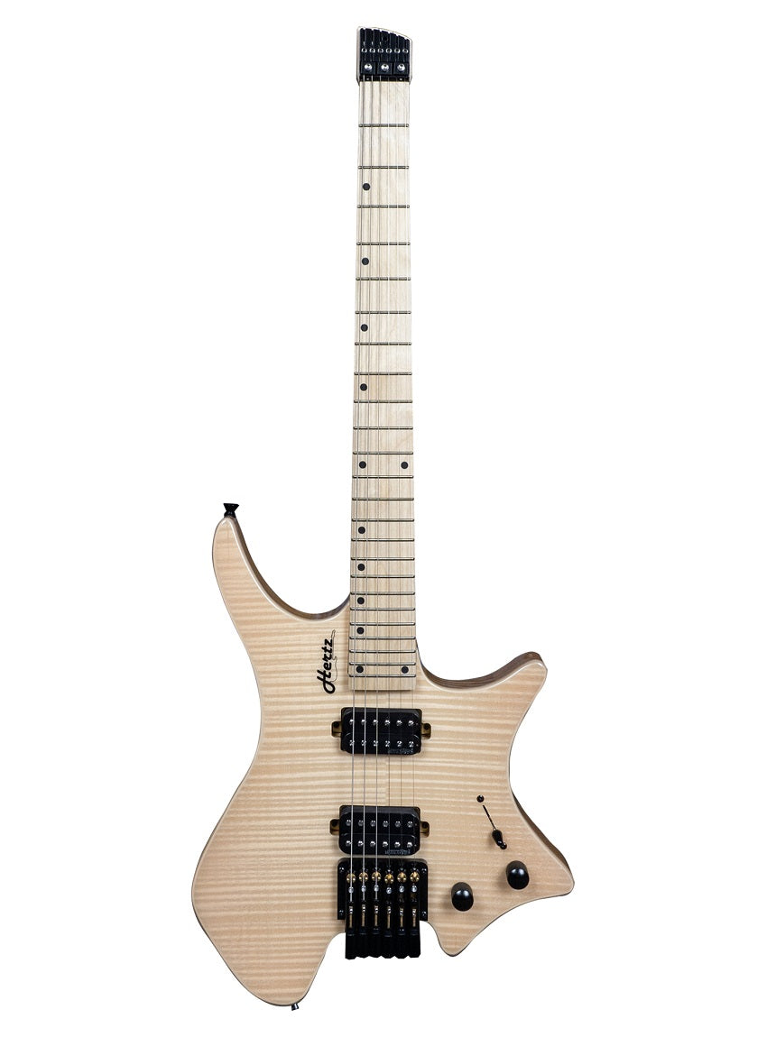 Hertz Astra Headless Electric Guitar - Natural