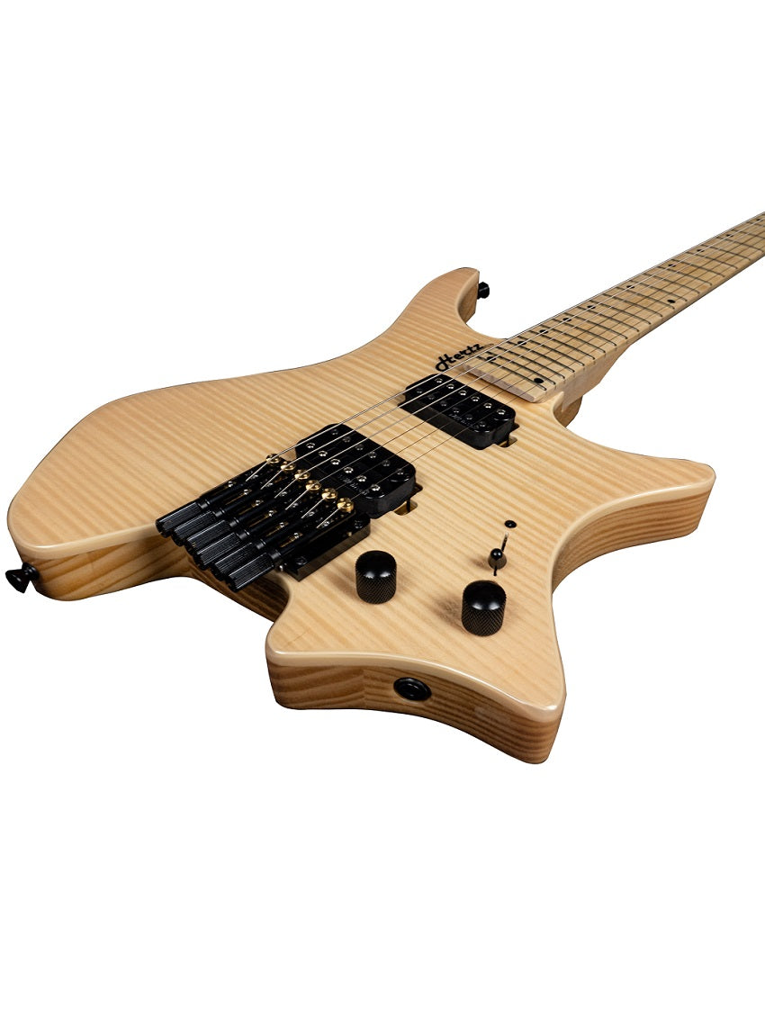 Hertz Astra Headless Electric Guitar - Natural