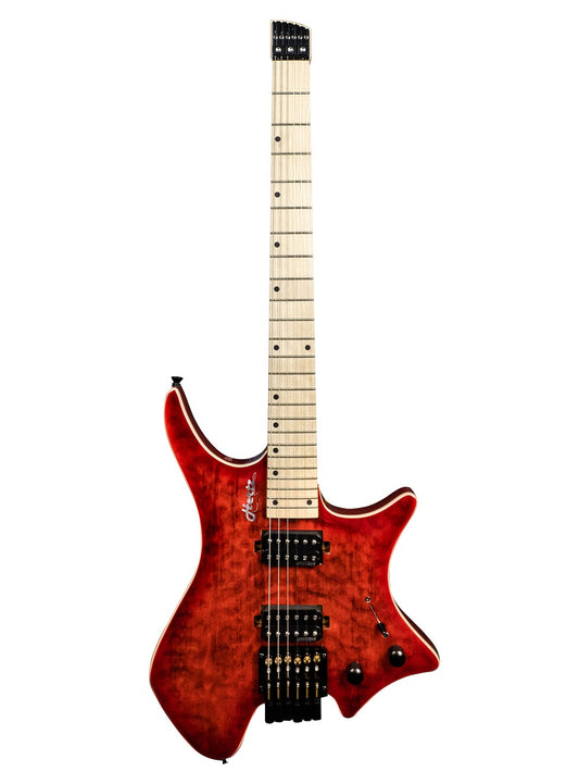 Hertz Astra Headless Electric Guitar - Red