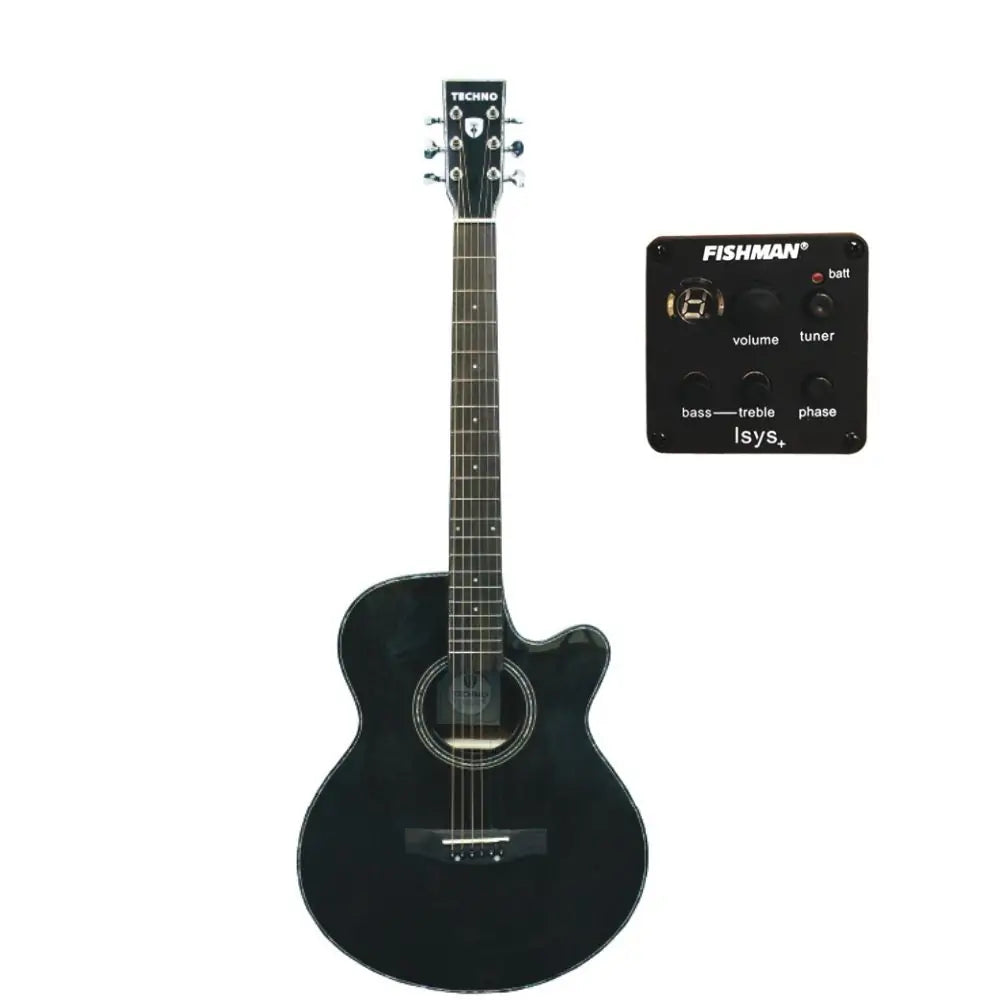 techno Semi Acoustic Guitar TM-440CEFG BK