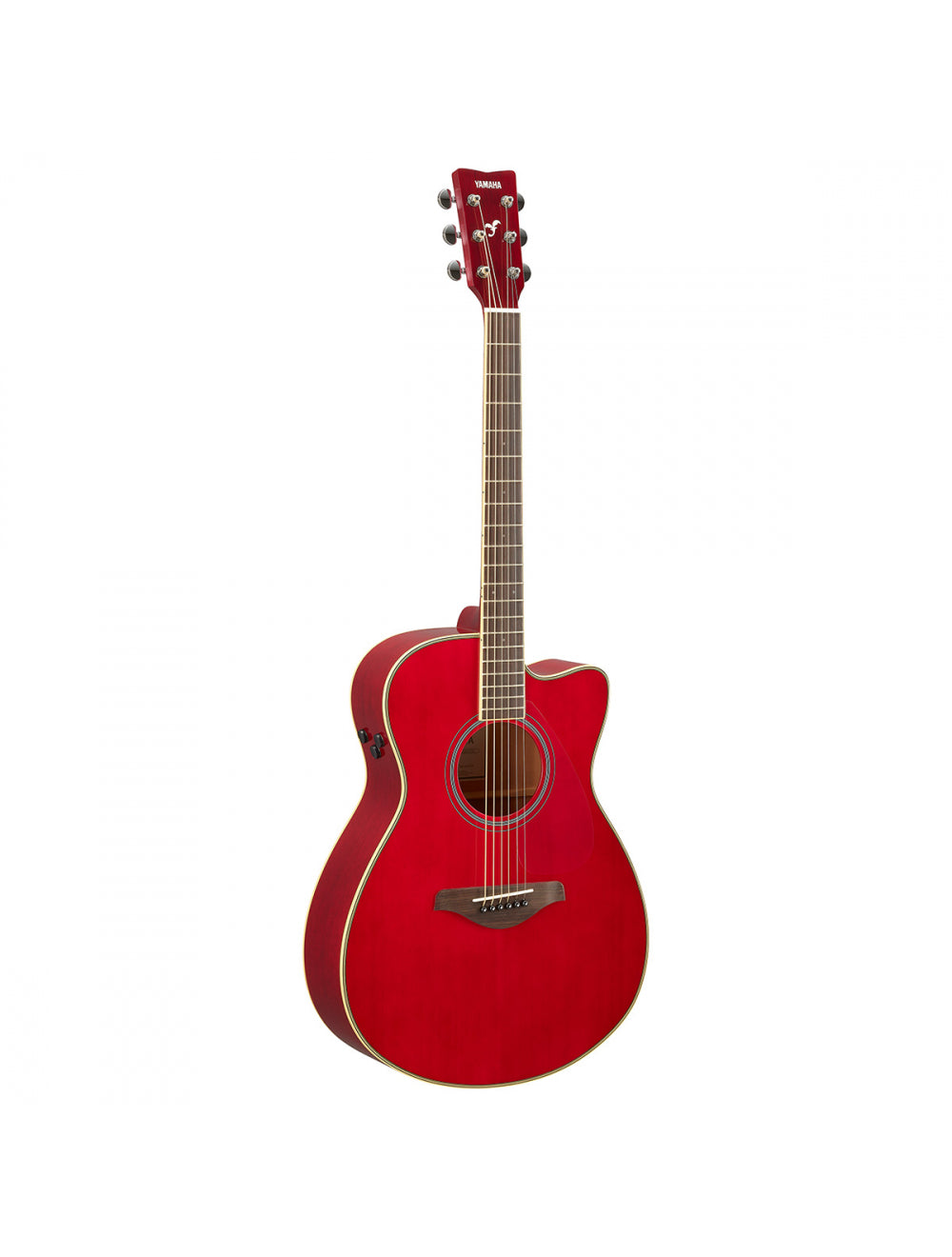 Yamaha FSC-TA Ruby Red Trans Acoustic Guitar