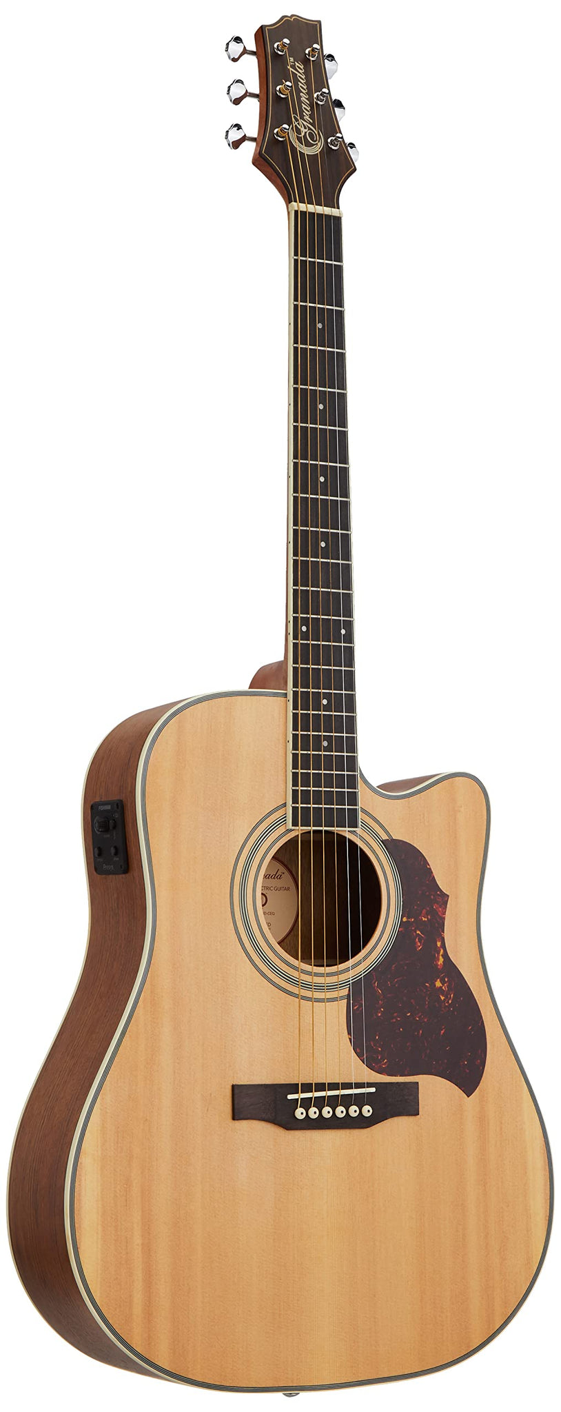 Granada, Acoustic Electric Guitar, Cut-Away w/Fishman EQ, GS340D-CEQ-Natural Matt