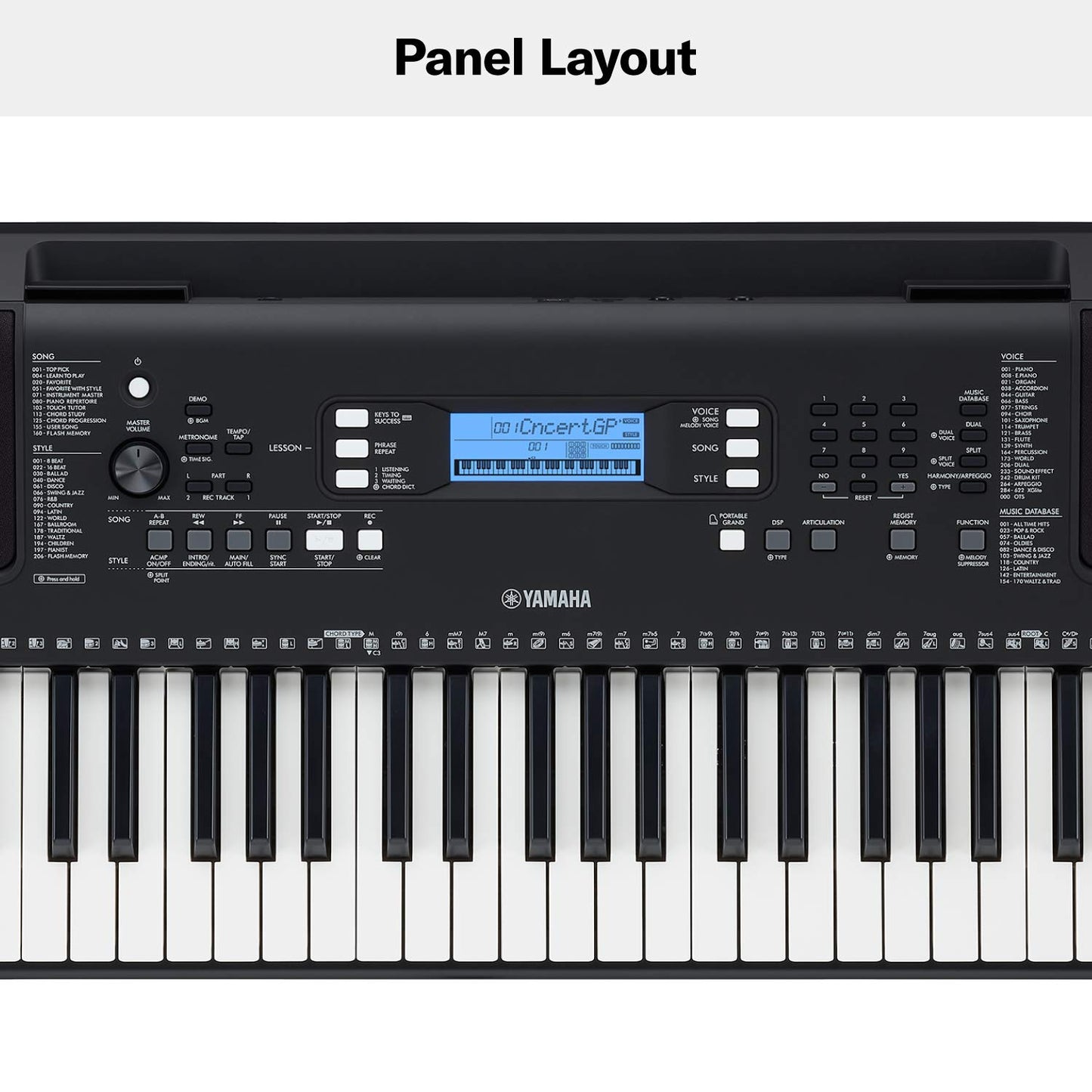 YAMAHA PSR-E373 61-Keys Portable Keyboard PSRE373IN