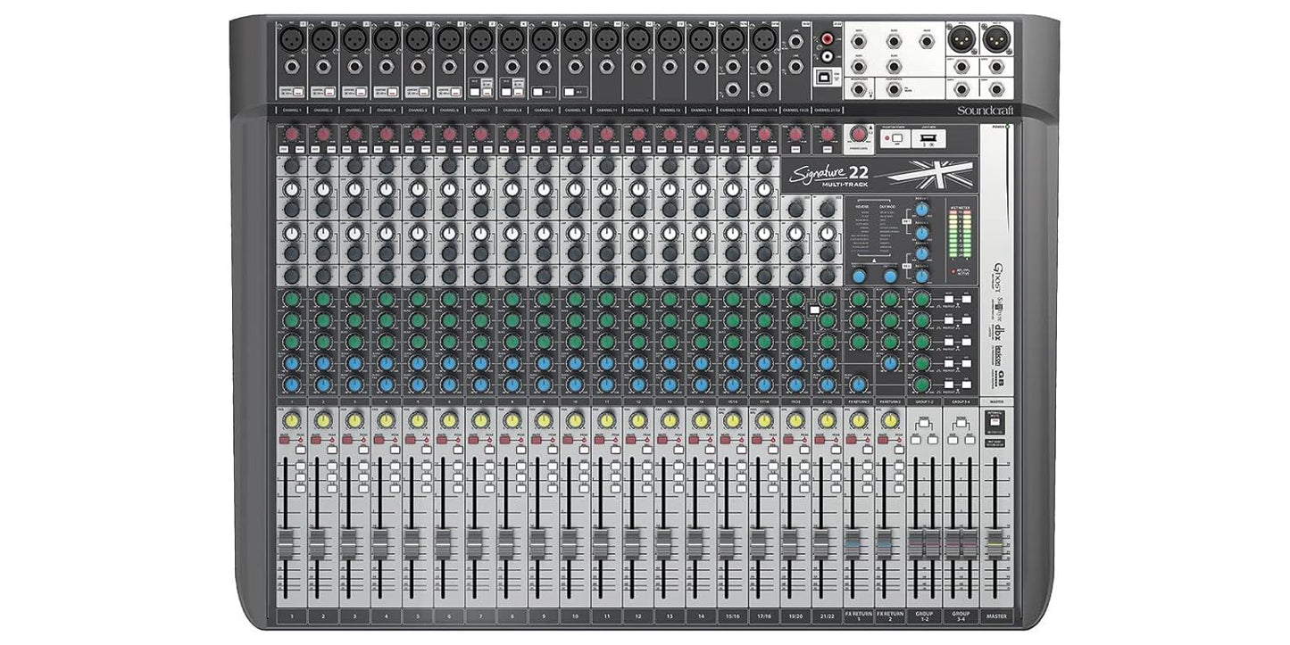 Soundcraft Signature 22 MTK Mixer and Audio Interface with Effects