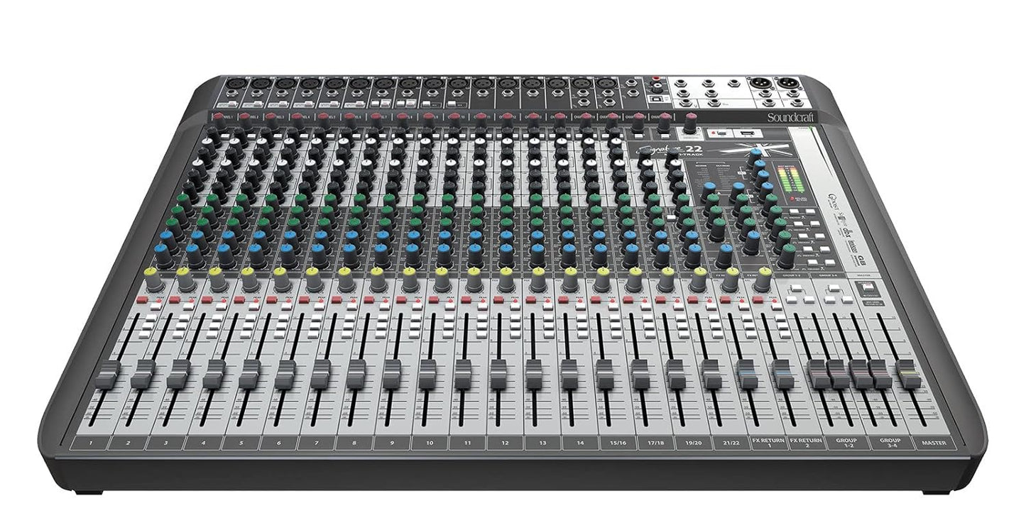 Soundcraft Signature 22 MTK Mixer and Audio Interface with Effects