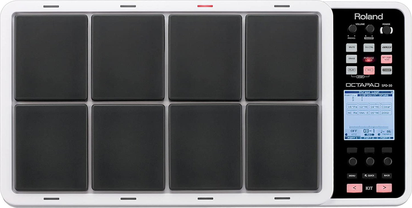 Roland SPD-30 Version 2 Octopad Digital Percussion Pad, Black, Off-White