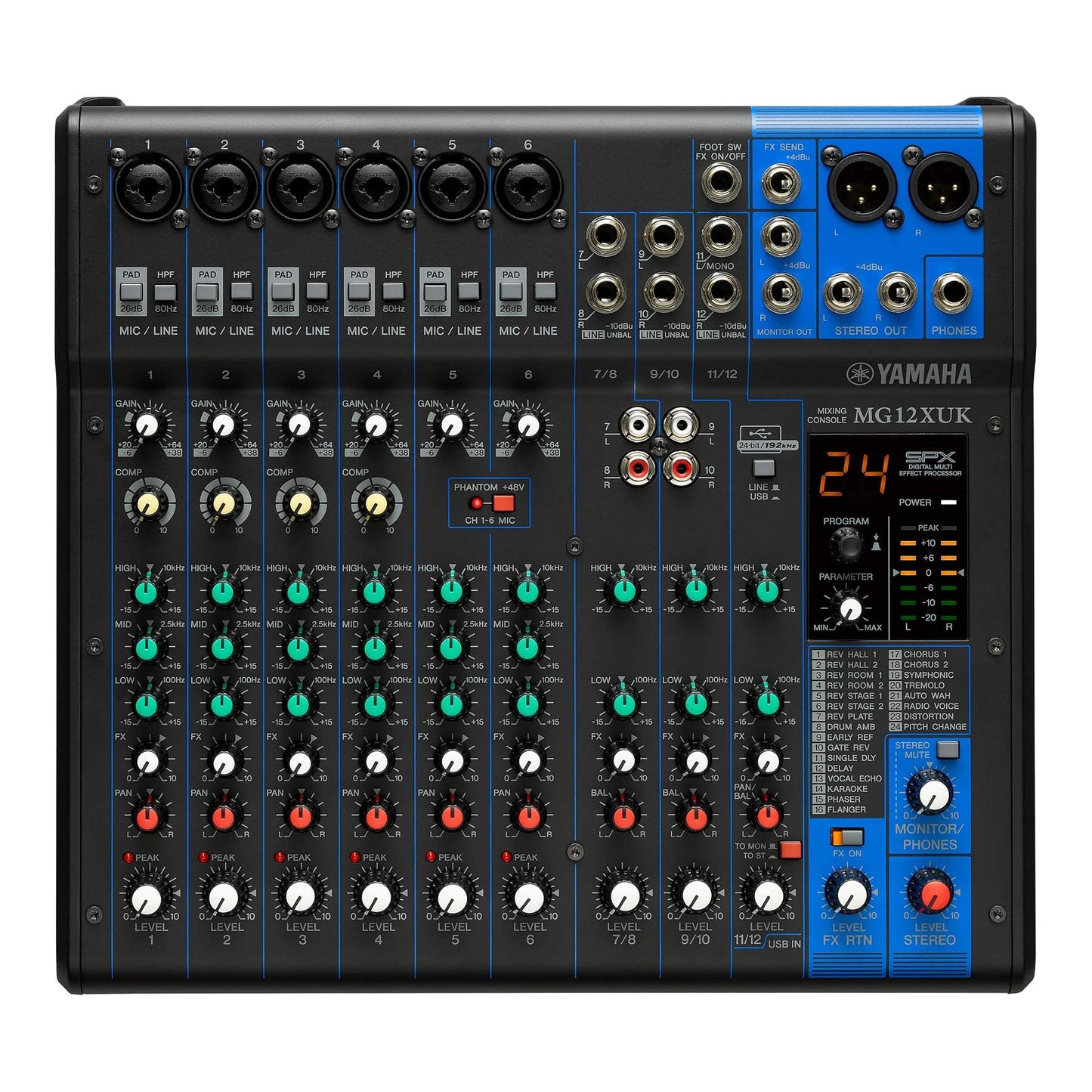 YAMAHA Mixing Console MG Series - MG12XUK