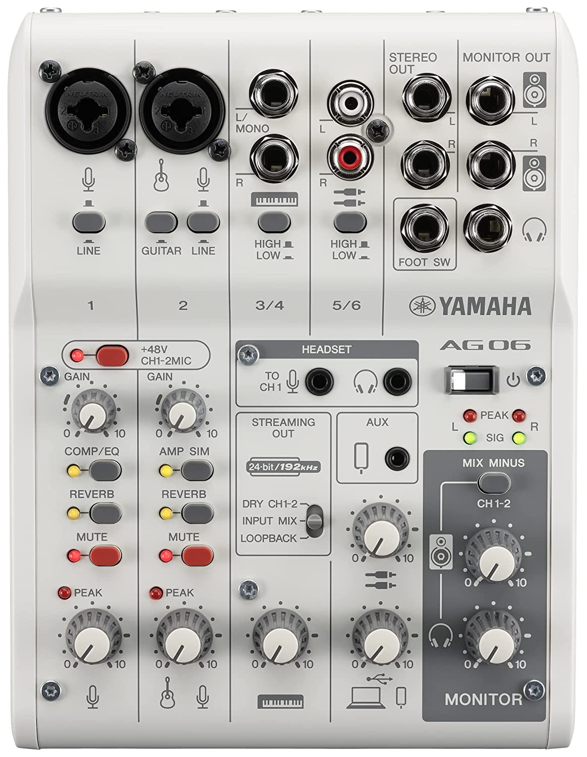 Yamaha AG03MK2 Black Live Streaming Kit with mixer/USB interface