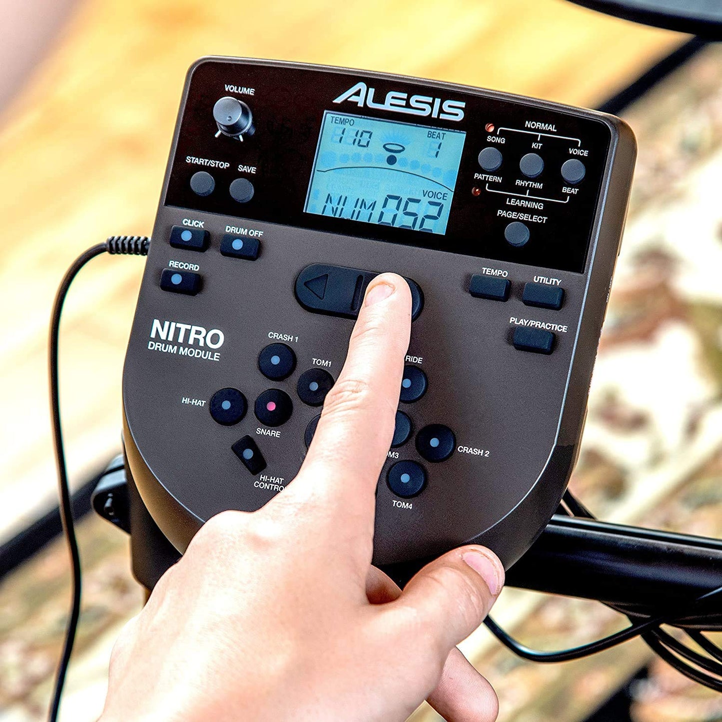 Alesis Nitro Mesh Kit | Eight Piece All-Mesh Electronic Drum Kit with Play Along Tracks, Drum Sticks & Drum Key Included